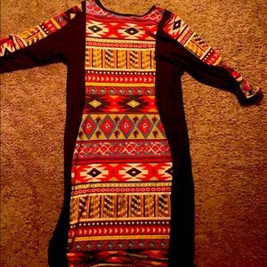 Festive body con dress